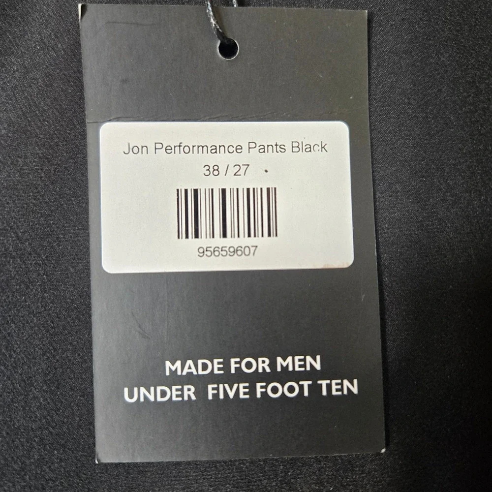 Under 510 U-510 Jon Performance Pants Men 38x27 Black NEW